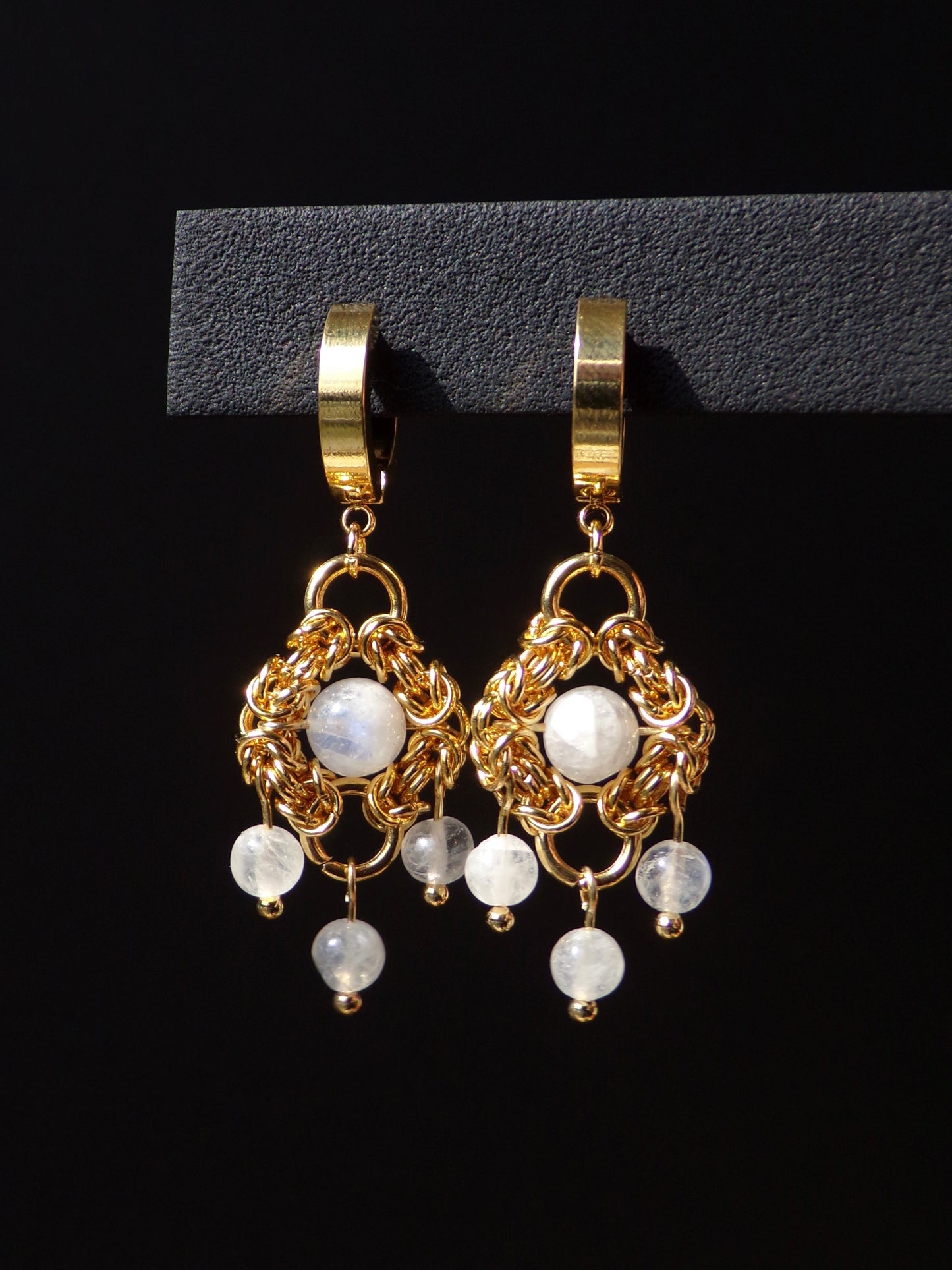 Gold ANTOINETTE Moonstone Earrings