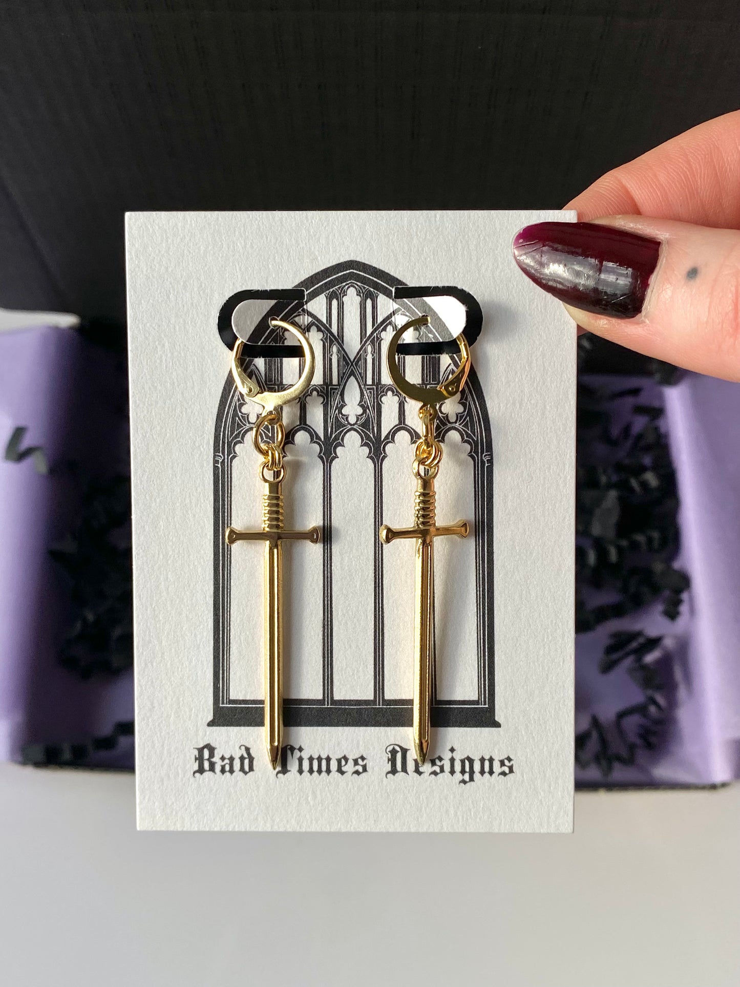 Gold EX Earrings