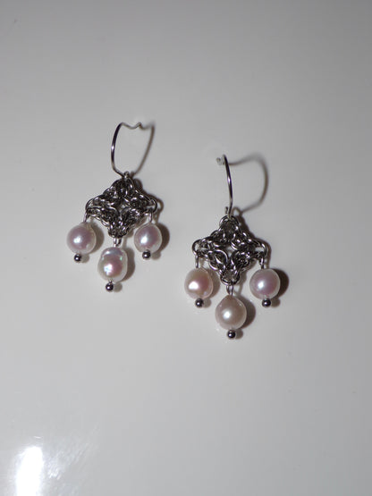 Pink CALISTA Pearl Earrings