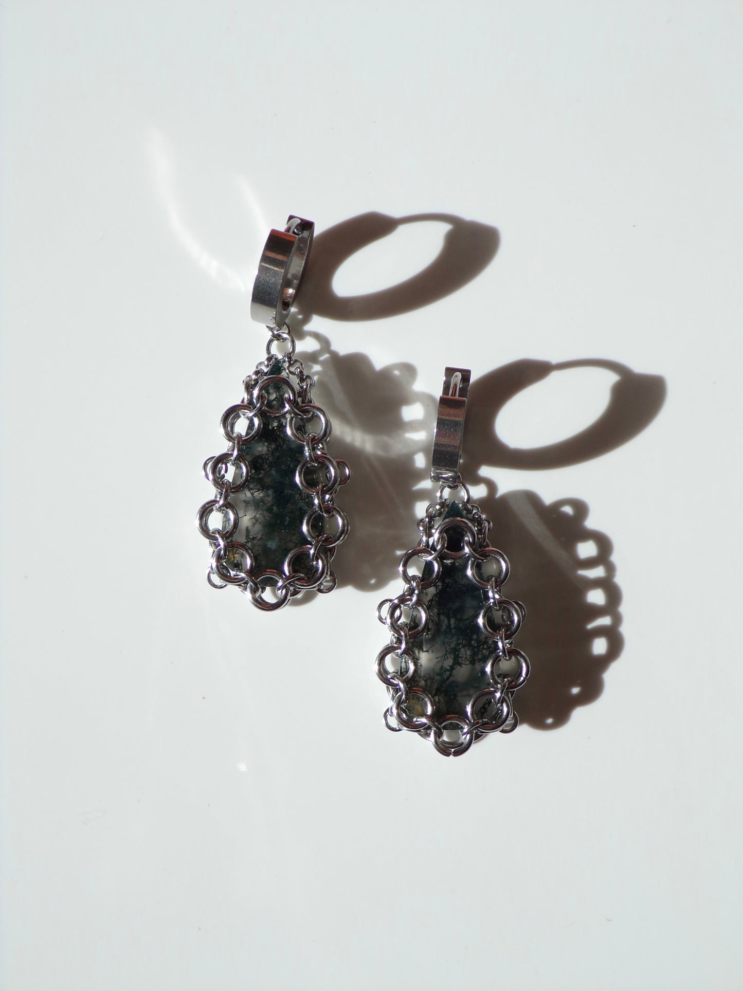 ARMOUR VIII Moss Agate Earrings