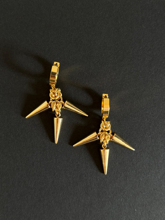 Gold THISTLE Earrings