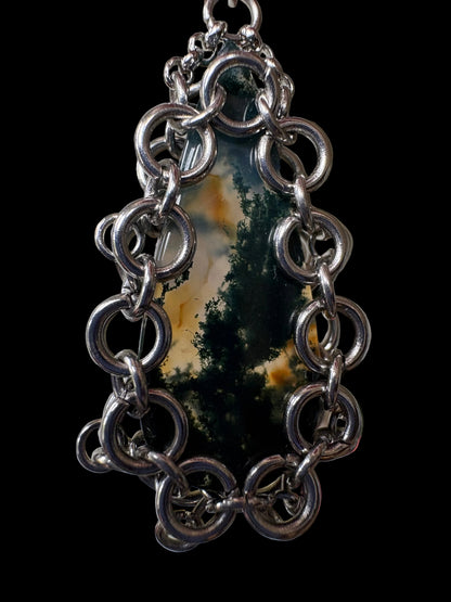 ARMOUR VII Moss Agate Earrings
