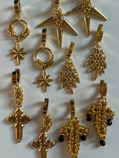 Gold THISTLE Earrings