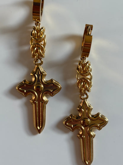 Gold SAINT Earrings