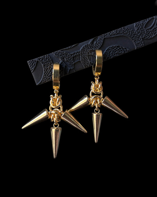 Gold THISTLE Earrings