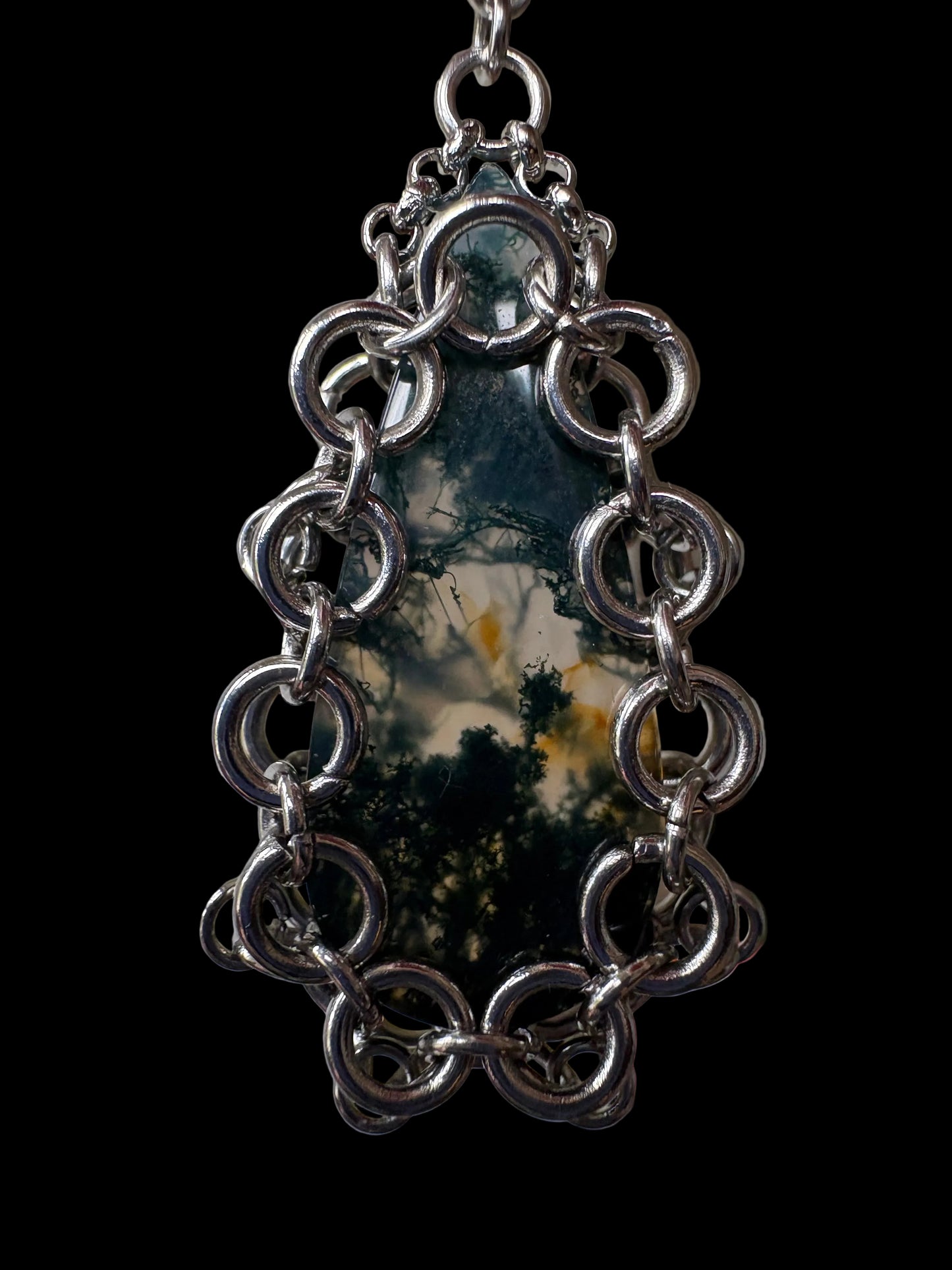 ARMOUR VII Moss Agate Earrings