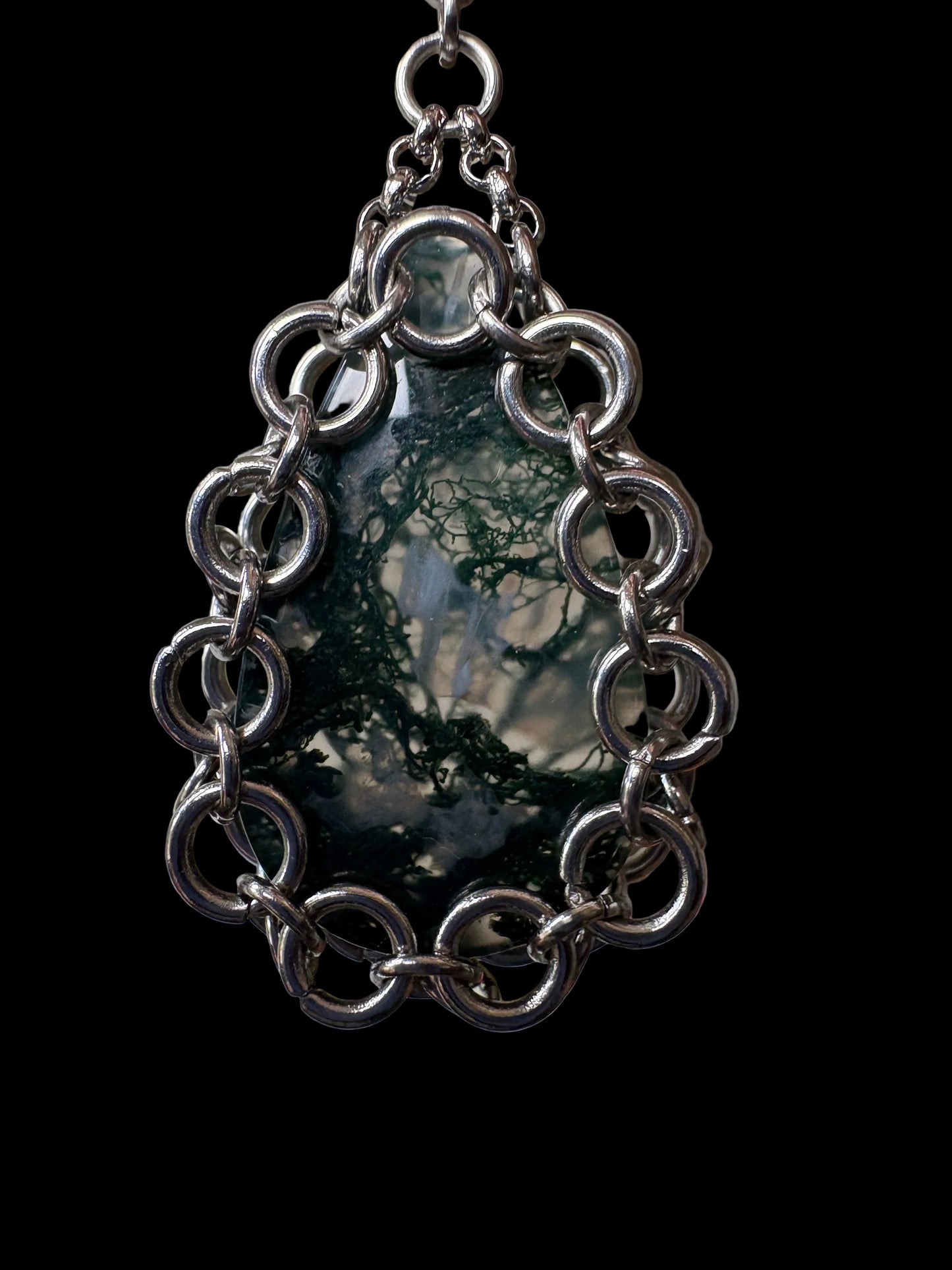 ARMOUR VI Moss Agate Earrings