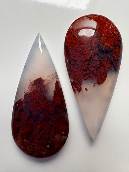 ARMOUR V Moss Agate Earrings