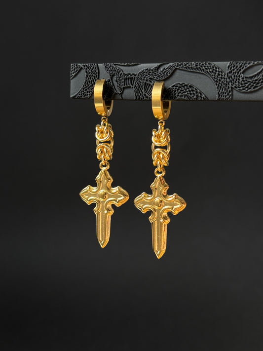 Gold SAINT Earrings