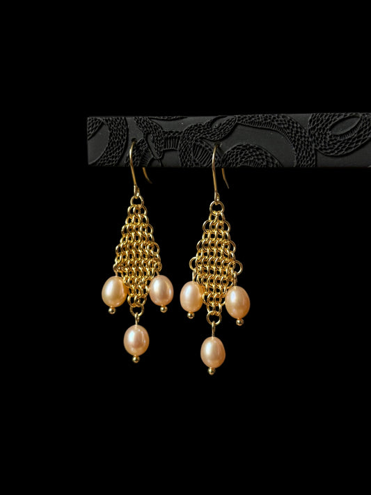 Gold LORELAI Pearl Earrings