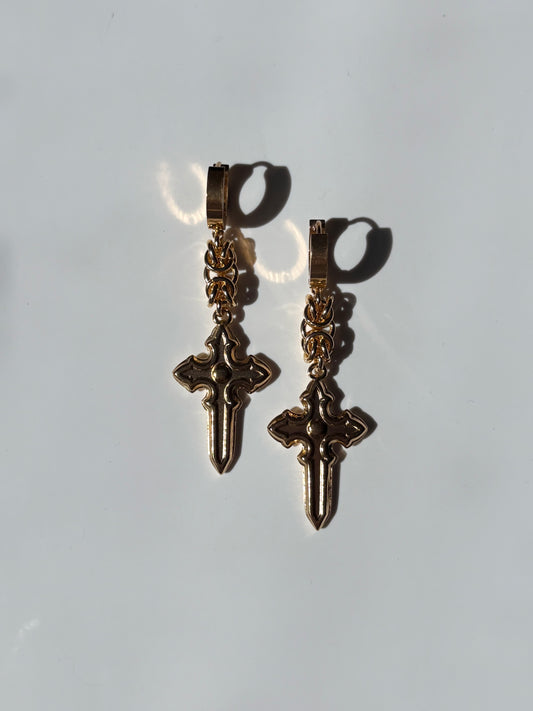Gold SAINT Earrings