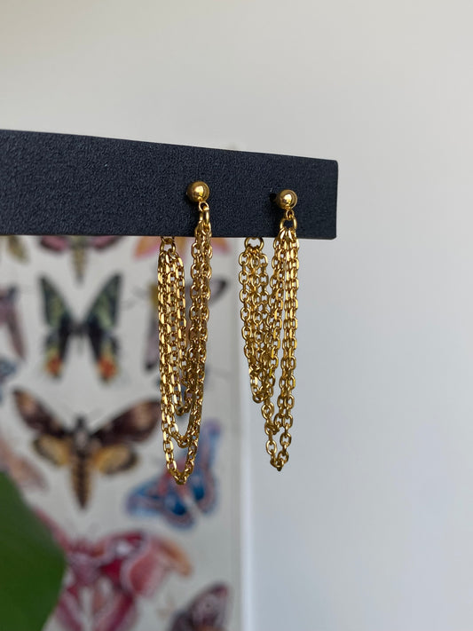 Gold ECHO Earrings