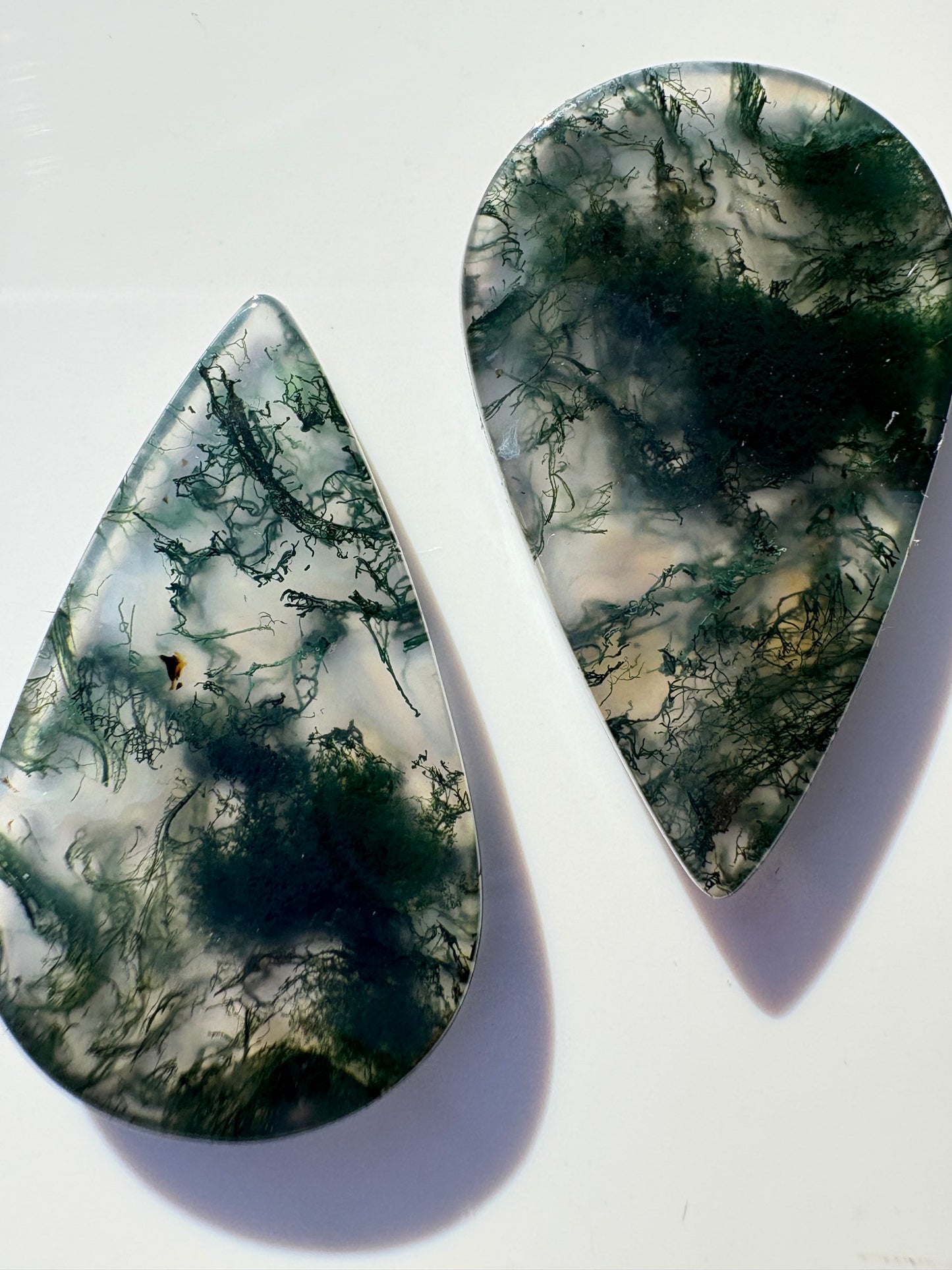 ARMOUR III Moss Agate Earrings