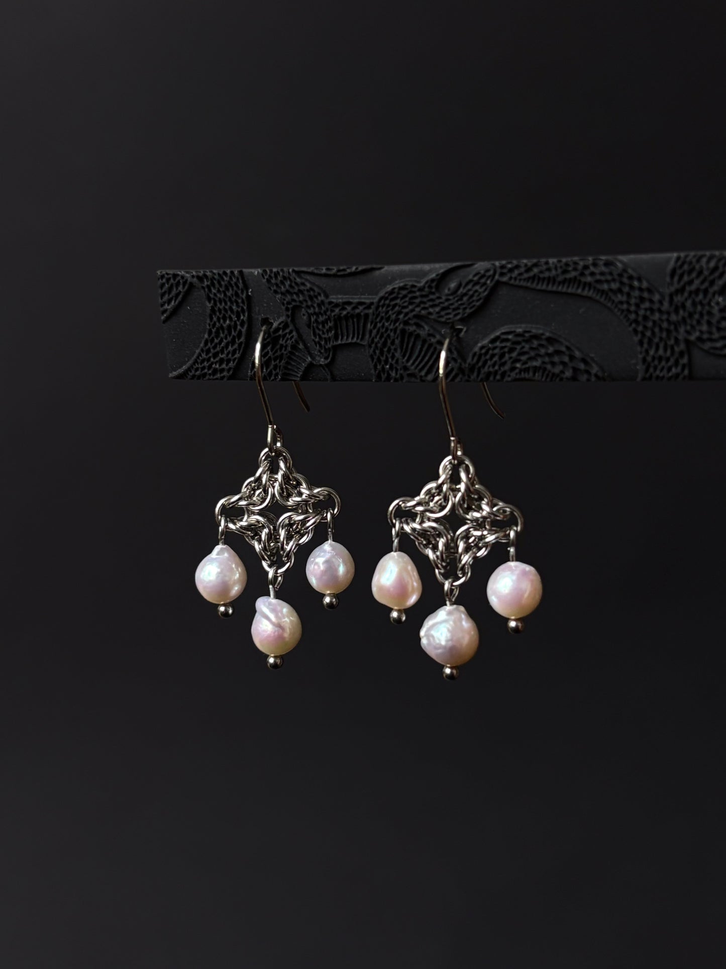 Pink CALISTA Pearl Earrings