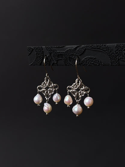 Pink CALISTA Pearl Earrings