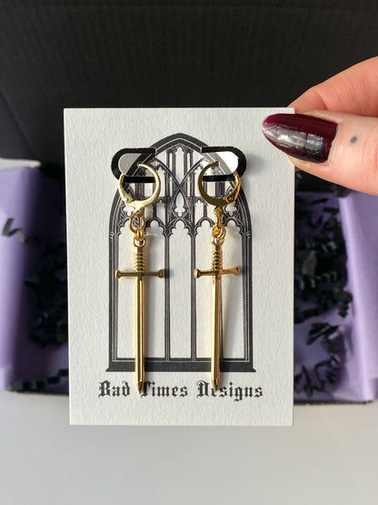 Gold EX Earrings
