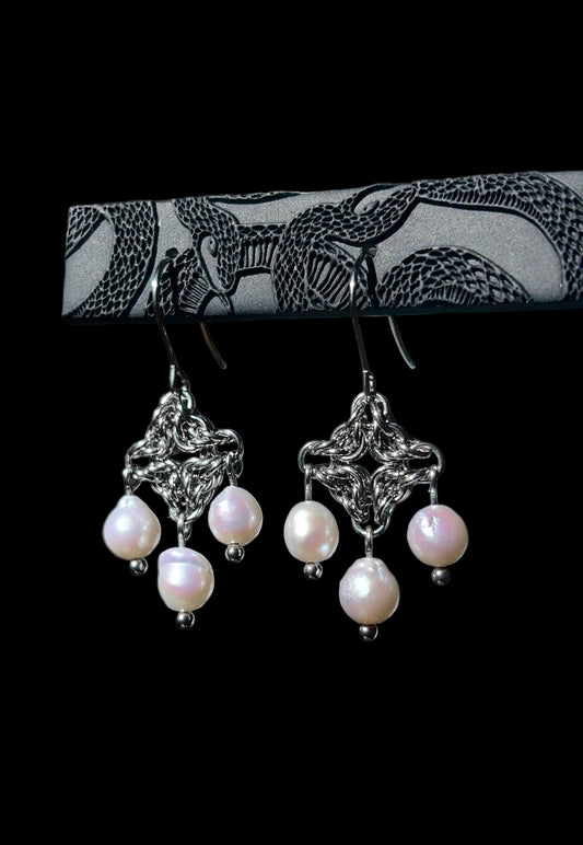 Pink CALISTA Pearl Earrings
