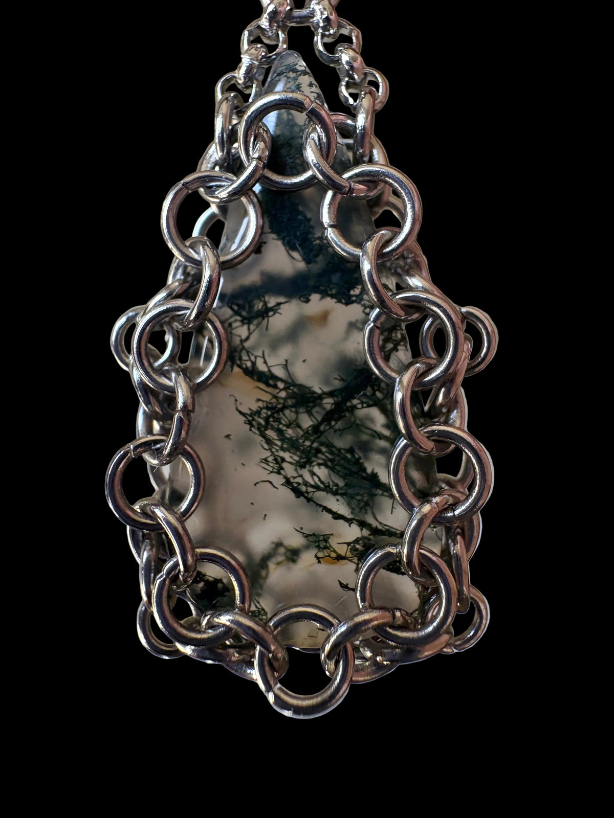 ARMOUR X Moss Agate Earrings