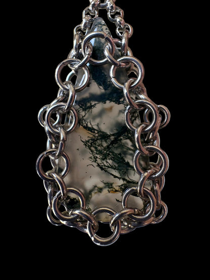 ARMOUR X Moss Agate Earrings