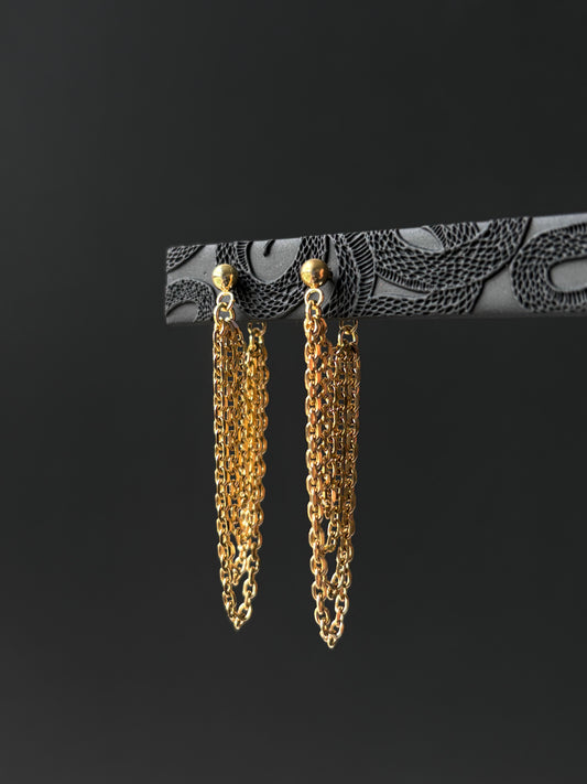 Gold ECHO Earrings