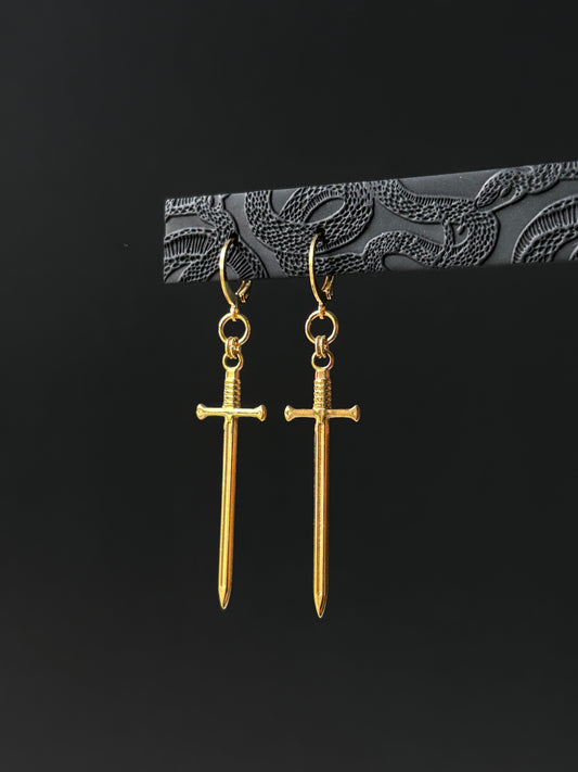 Gold EX Earrings